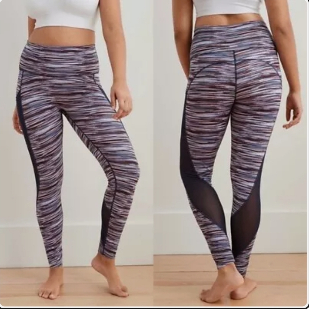 EUC Aerie Move Mesh High Waisted Legging - L